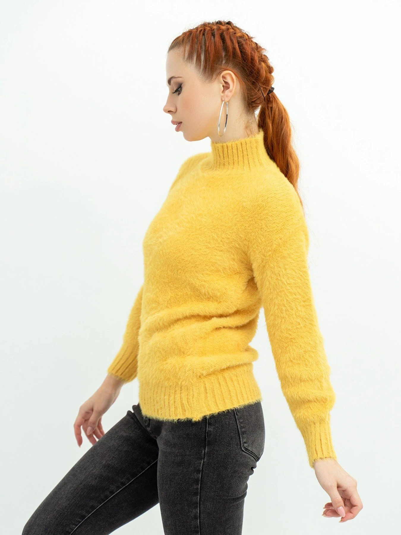 Светри та кардигани ISSA Plus модель WN20-376_yellow Светри та кардигани ISSA Plus модель WN20-376_yellow Фото