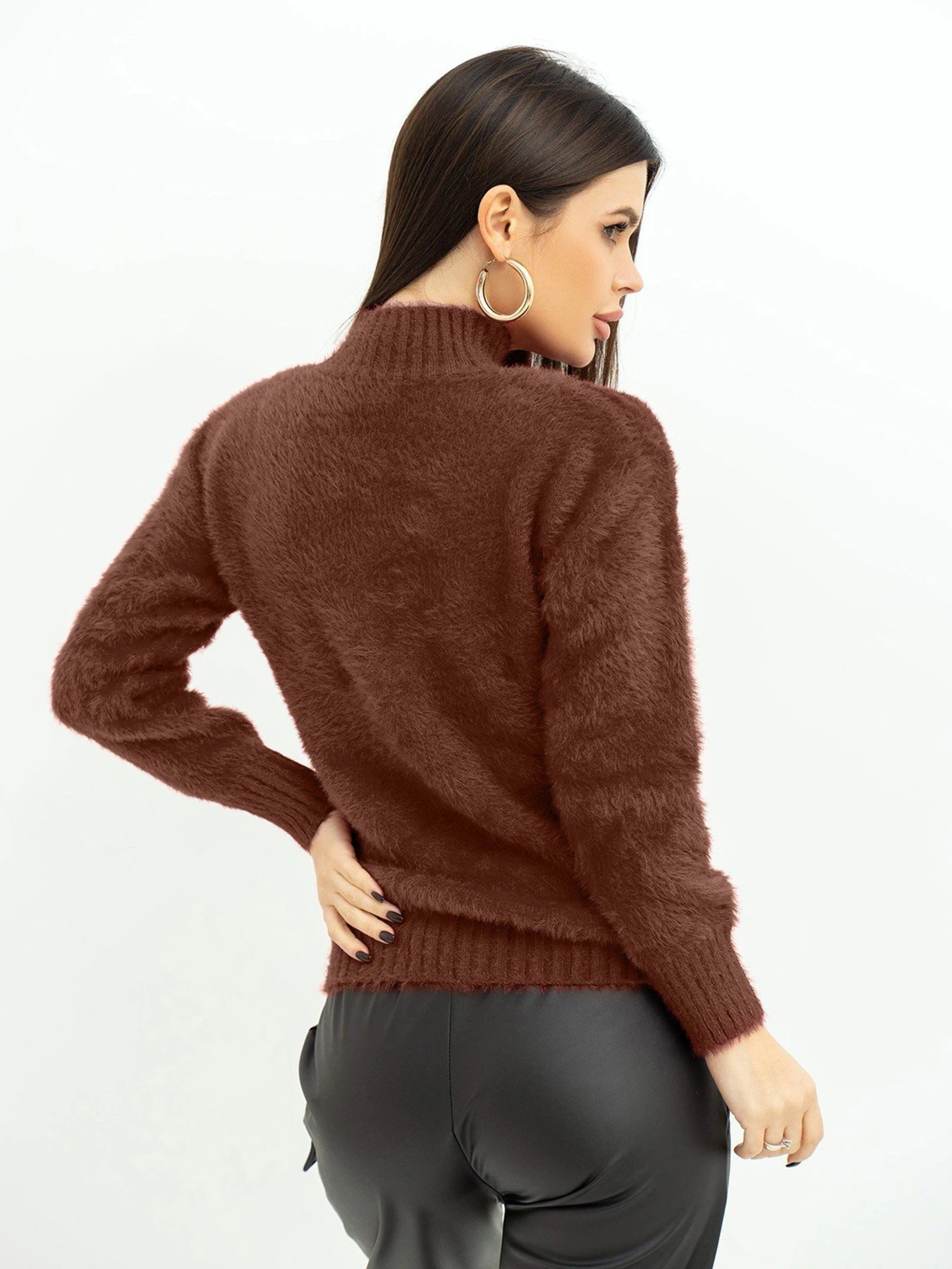 Светри та кардигани ISSA Plus модель WN20-376_brown Светри та кардигани ISSA Plus модель WN20-376_brown Фото