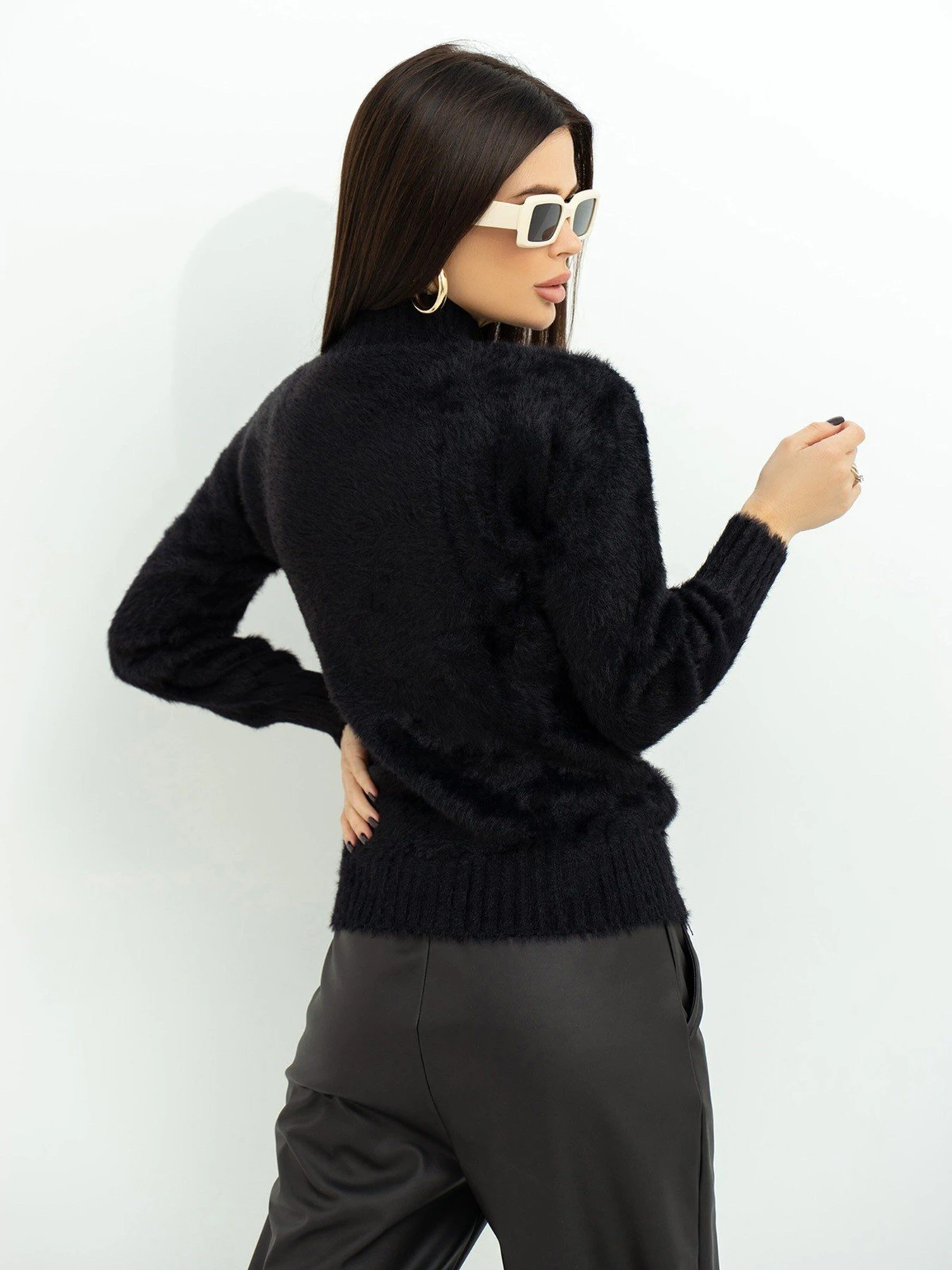 Светри та кардигани ISSA Plus модель WN20-376_black Светри та кардигани ISSA Plus модель WN20-376_black Фото