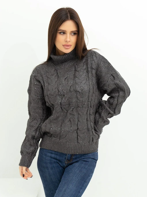 Свитры и кардиганы ISSA Plus модель WN20-377_black Фото