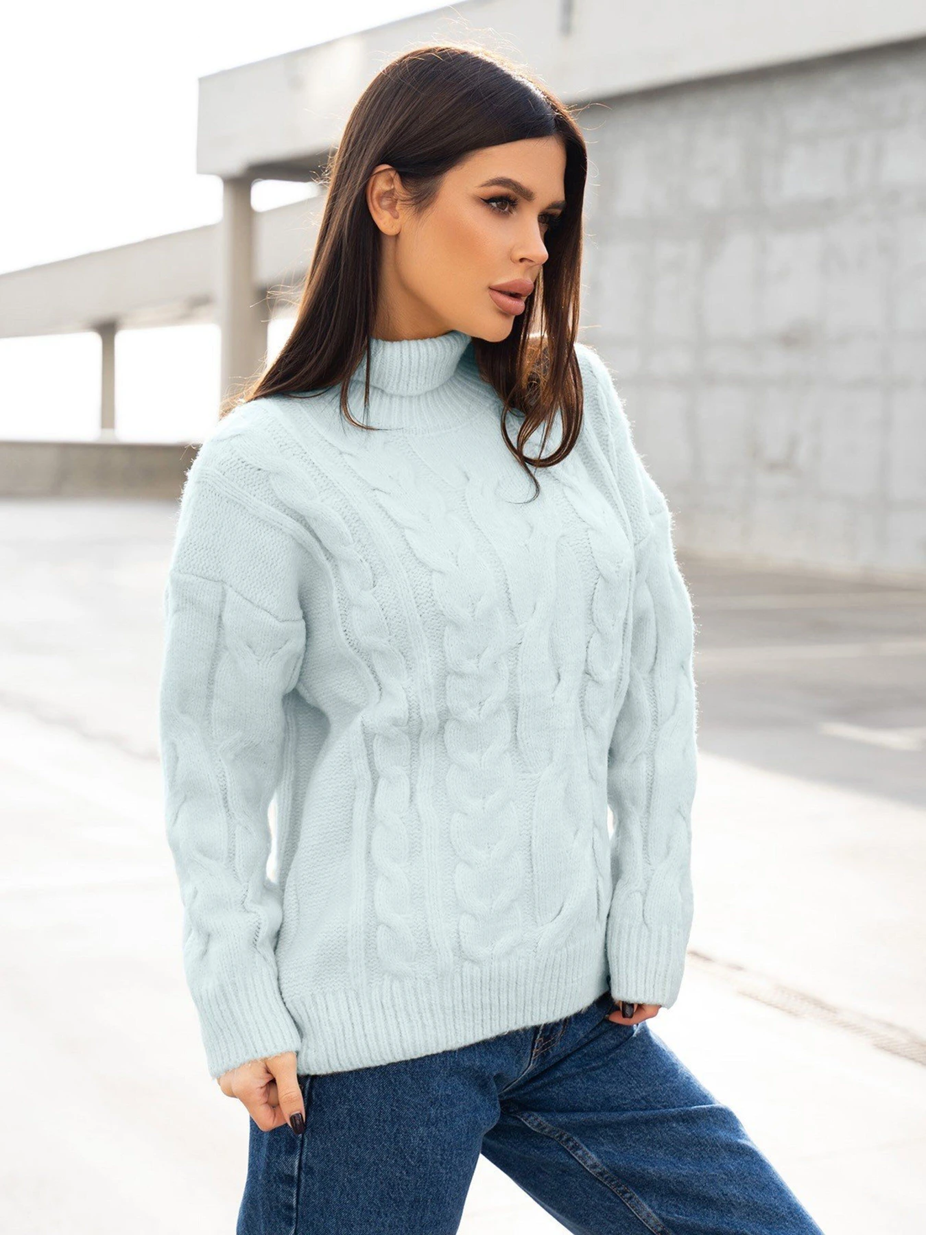Свитры и кардиганы ISSA Plus модель WN20-378_blue Фото
