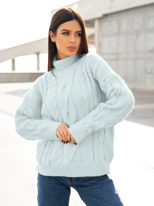 Свитры и кардиганы ISSA Plus модель WN20-378_blue Фото