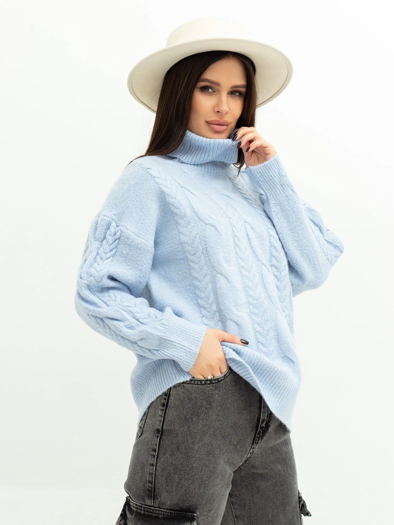 Светри та кардигани ISSA Plus модель WN20-379_blue Фото