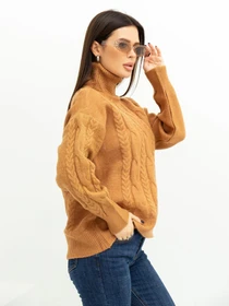 Свитры и кардиганы ISSA Plus модель WN20-379_brown Фото