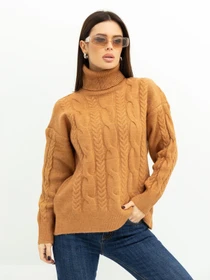 Свитры и кардиганы ISSA Plus модель WN20-379_brown Фото