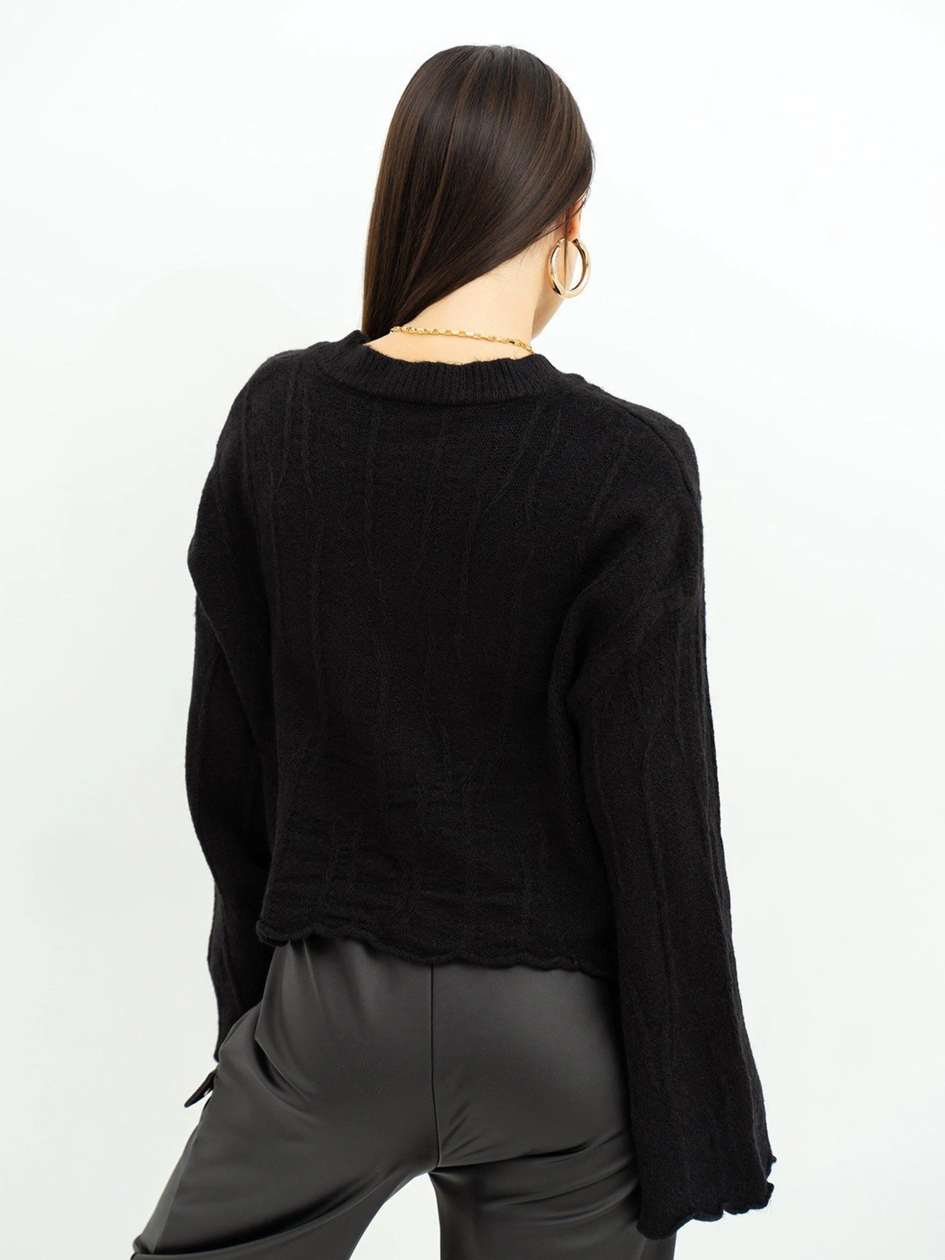 Светри та кардигани ISSA Plus модель WN20-381_black Фото