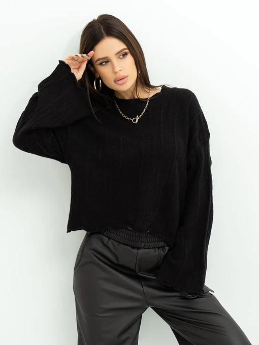 Свитры и кардиганы ISSA Plus модель WN20-381_black Фото