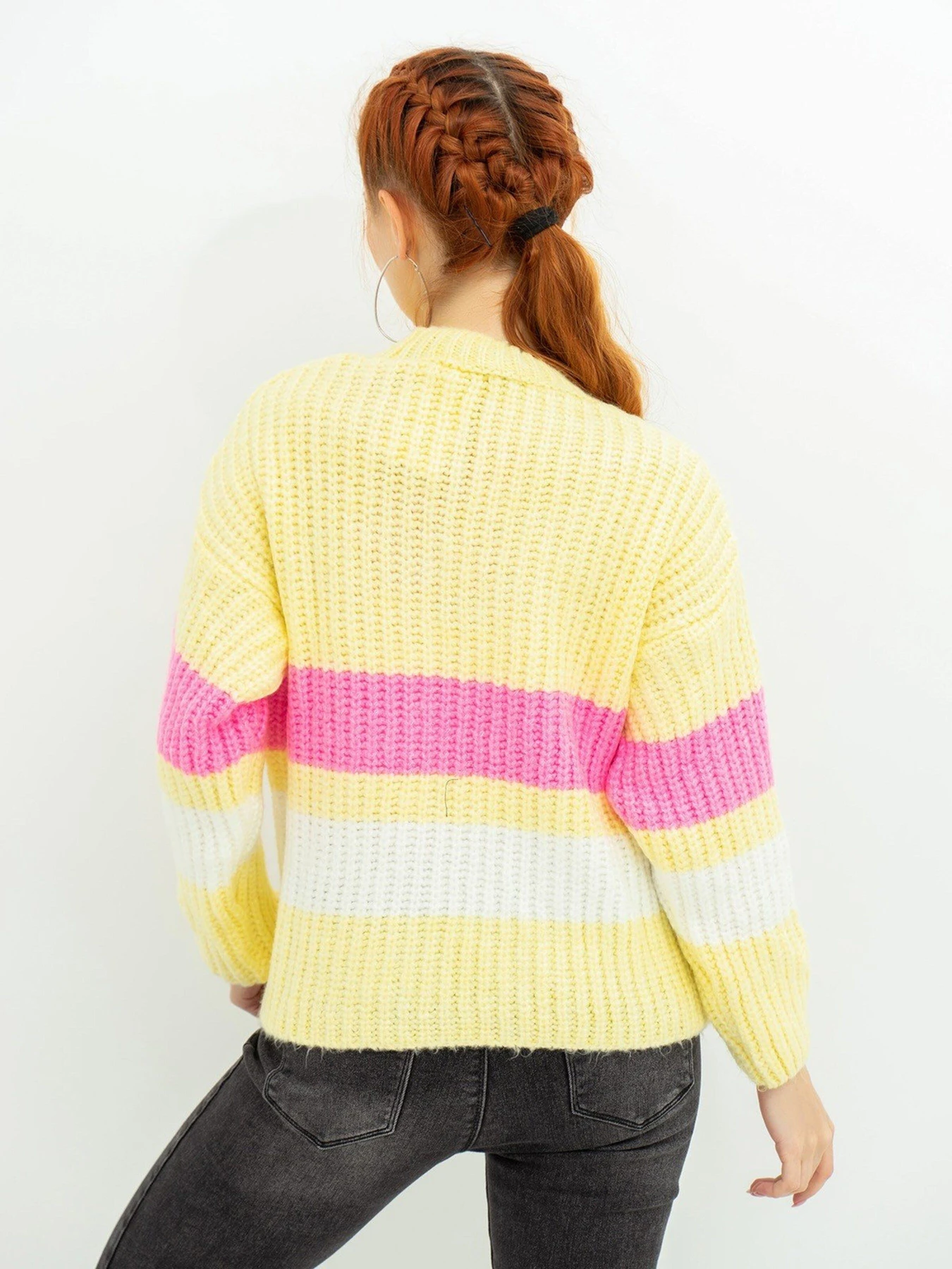 Светри та кардигани ISSA Plus модель WN20-383_yellow Светри та кардигани ISSA Plus модель WN20-383_yellow Фото