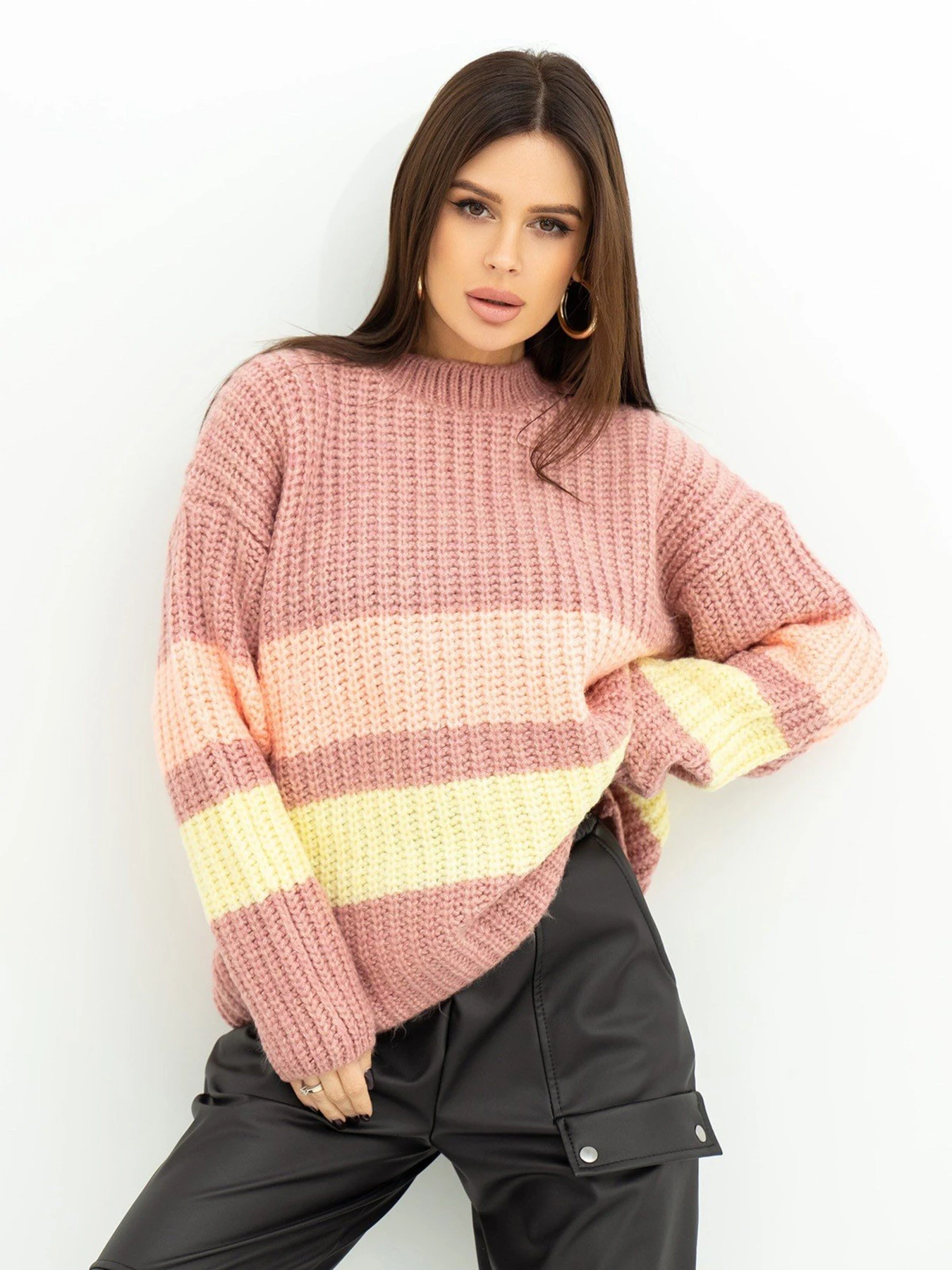 Светри та кардигани ISSA Plus модель WN20-383_pink Светри та кардигани ISSA Plus модель WN20-383_pink Фото