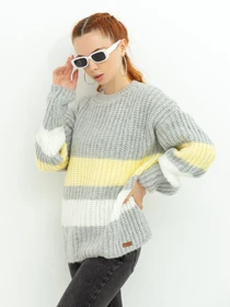 Свитры и кардиганы ISSA Plus модель WN20-383_grey Фото