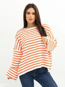 Светри та кардигани ISSA Plus модель WN20-385_whiteorange Фото