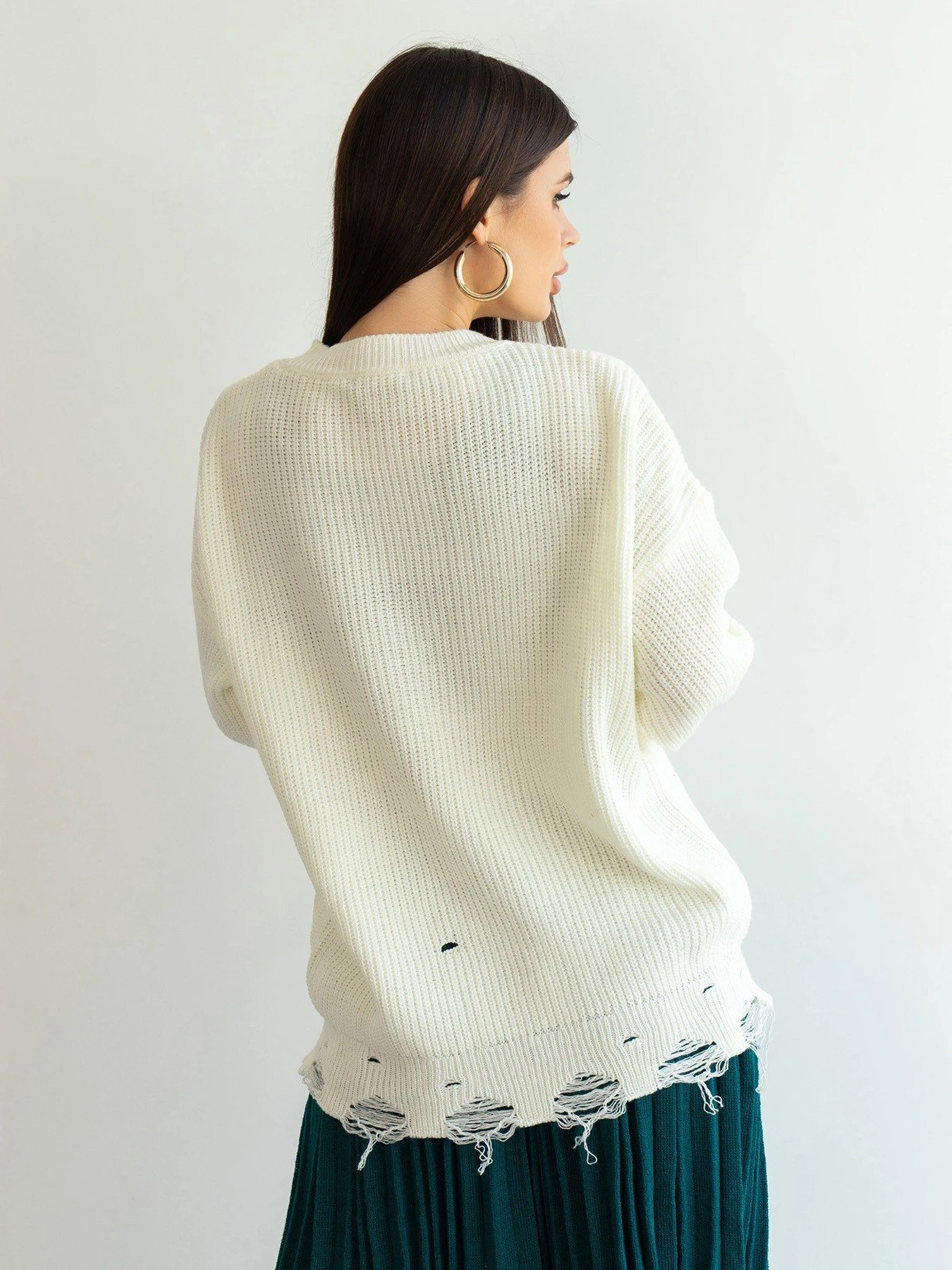 Светри та кардигани ISSA Plus модель WN20-387_white Светри та кардигани ISSA Plus модель WN20-387_white Фото