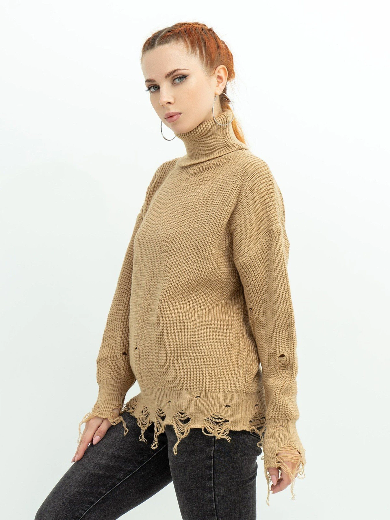 Светри та кардигани ISSA Plus модель WN20-388_beige Светри та кардигани ISSA Plus модель WN20-388_beige Фото