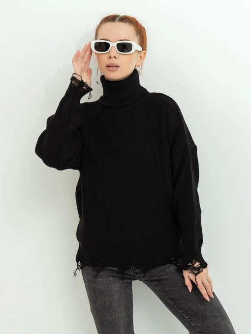 Свитры и кардиганы ISSA Plus модель WN20-388_black Фото