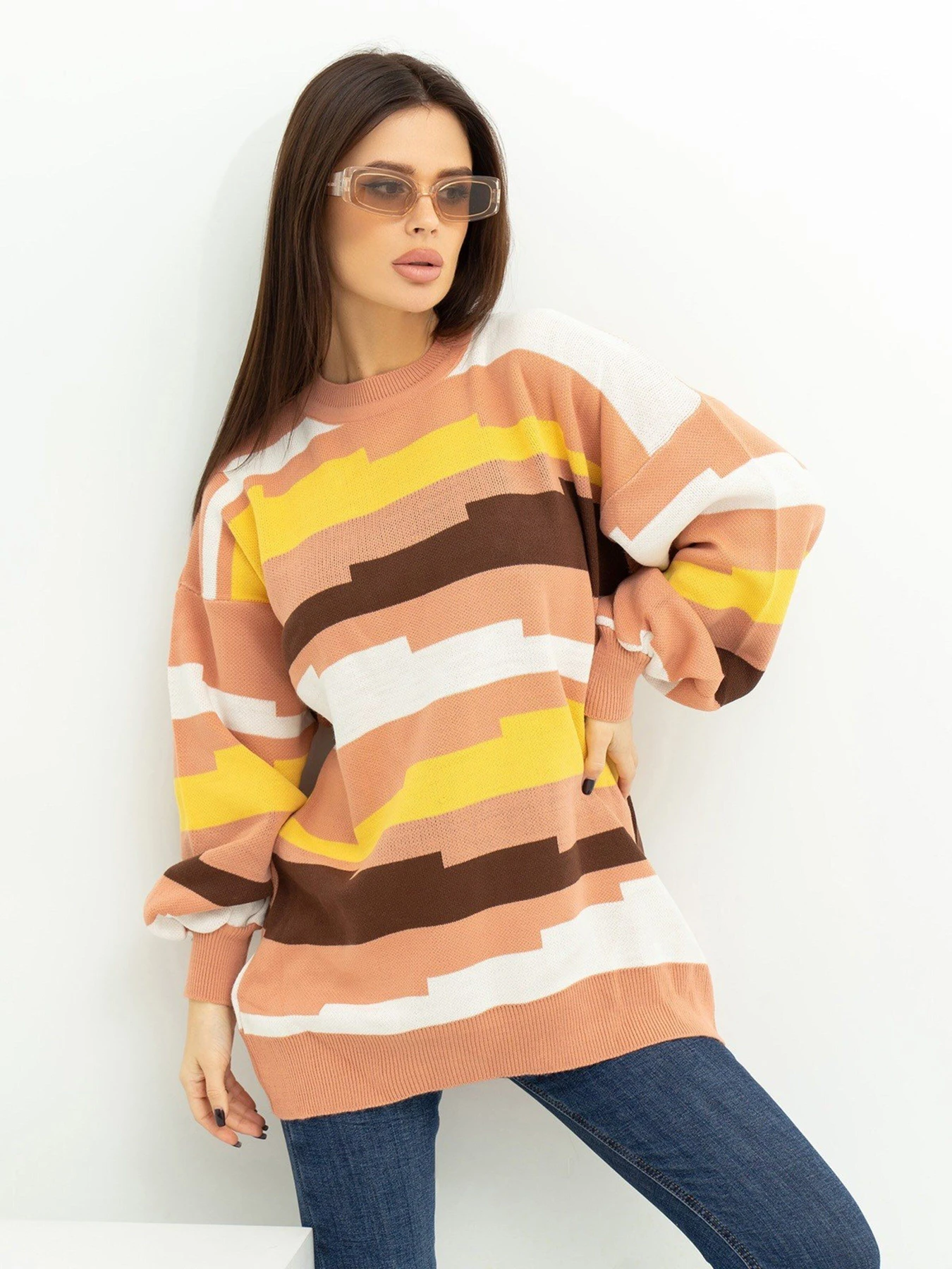 Светри та кардигани ISSA Plus модель WN20-390_beige Светри та кардигани ISSA Plus модель WN20-390_beige Фото