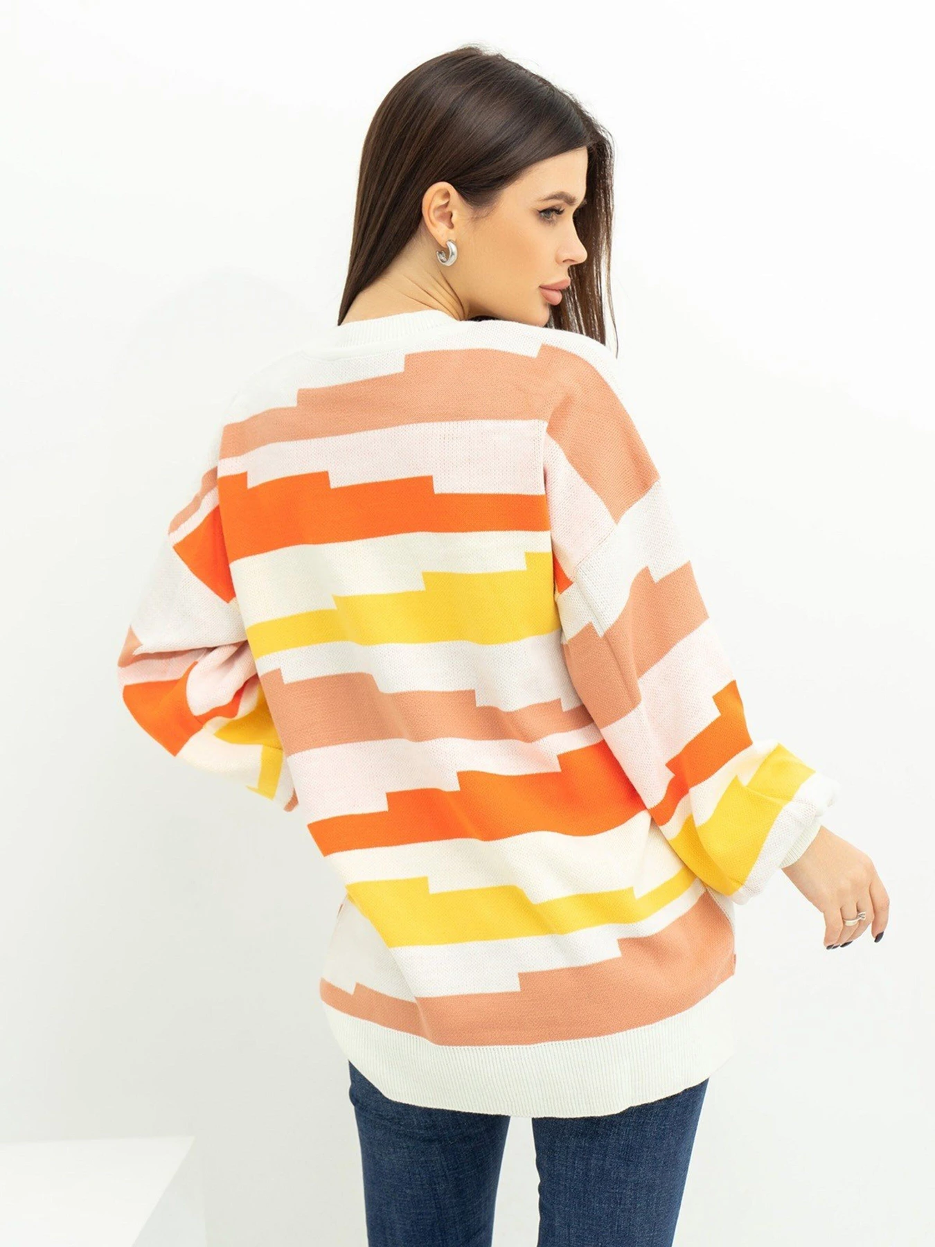 Светри та кардигани ISSA Plus модель WN20-390_whiteyellow Фото