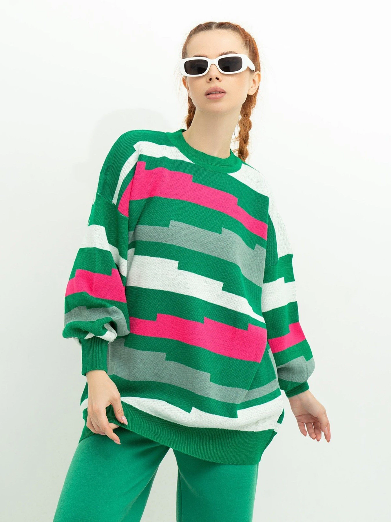 Светри та кардигани ISSA Plus модель WN20-390_green Фото