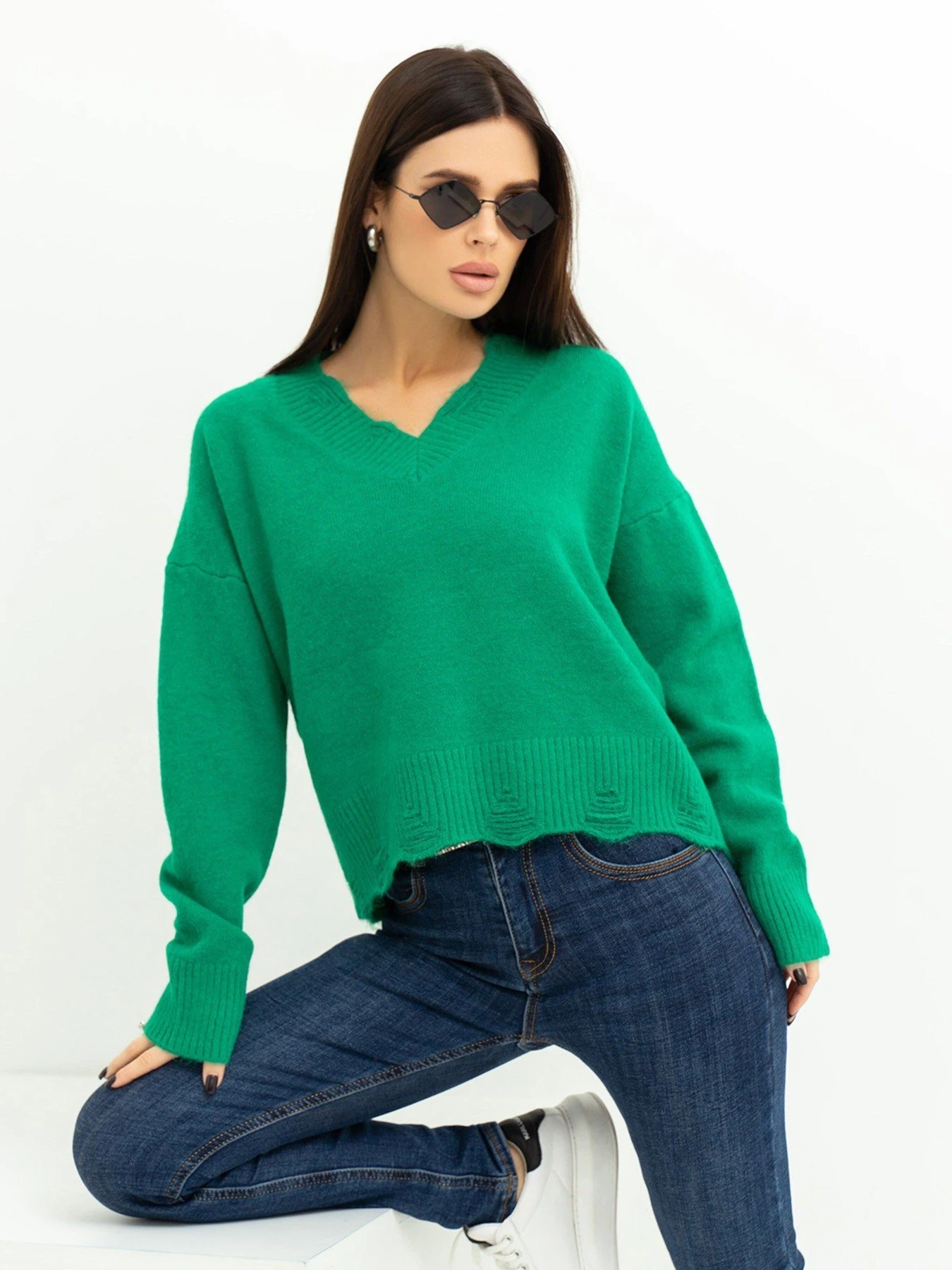 Светри та кардигани ISSA Plus модель WN20-392_green Фото