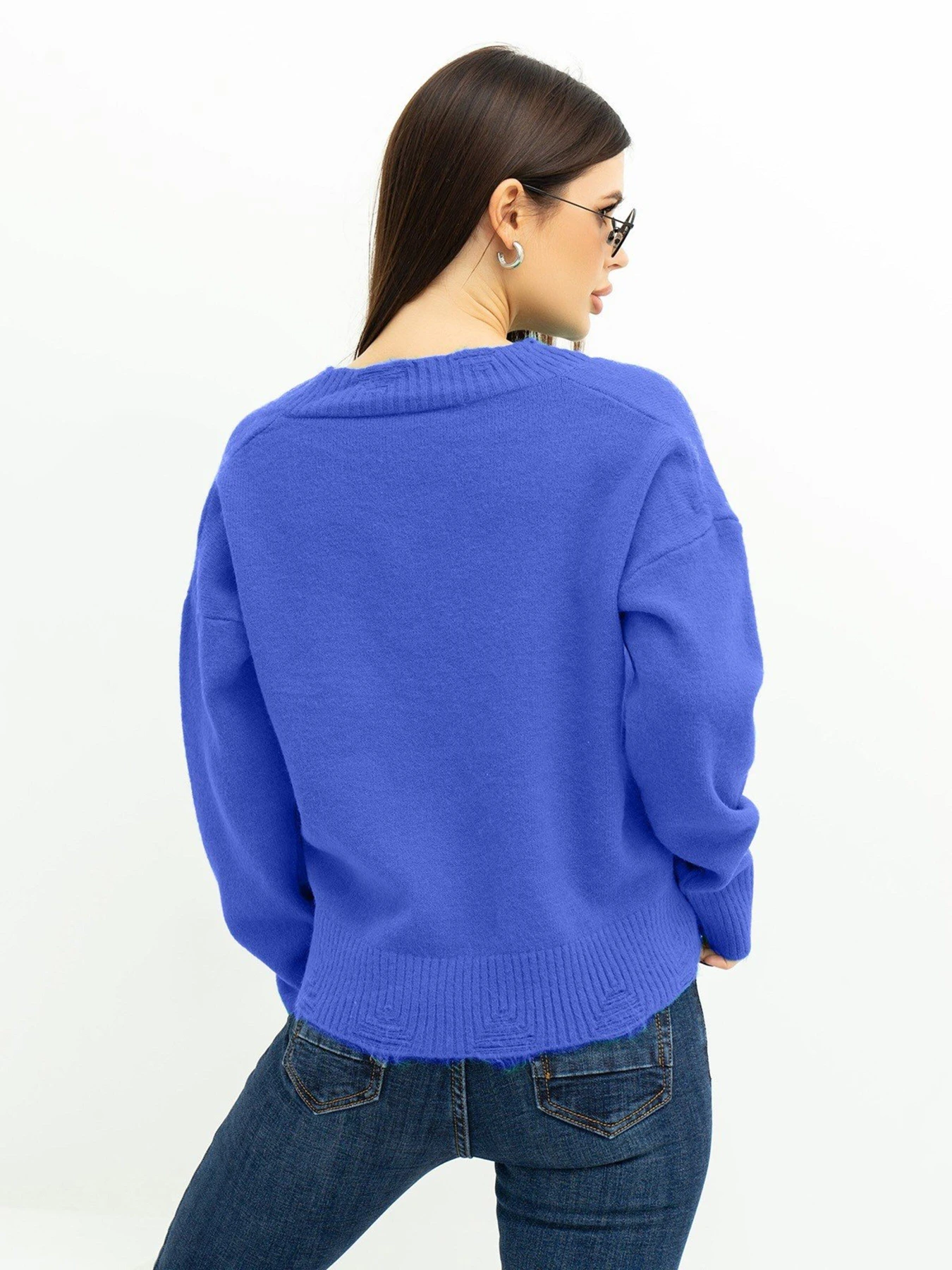 Светри та кардигани ISSA Plus модель WN20-392_blue Светри та кардигани ISSA Plus модель WN20-392_blue Фото