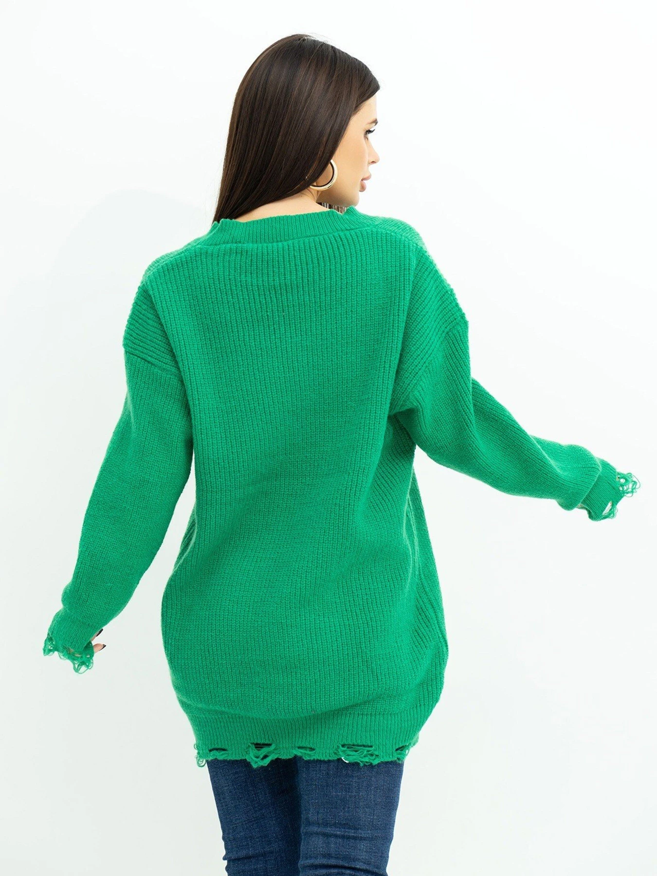 Светри та кардигани ISSA Plus модель WN20-393_green Светри та кардигани ISSA Plus модель WN20-393_green Фото