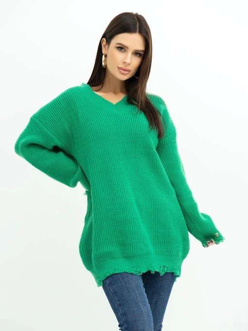 Свитры и кардиганы ISSA Plus модель WN20-393_green Фото