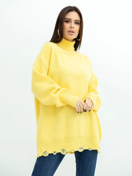 Свитры и кардиганы ISSA Plus модель WN20-394_yellow Фото