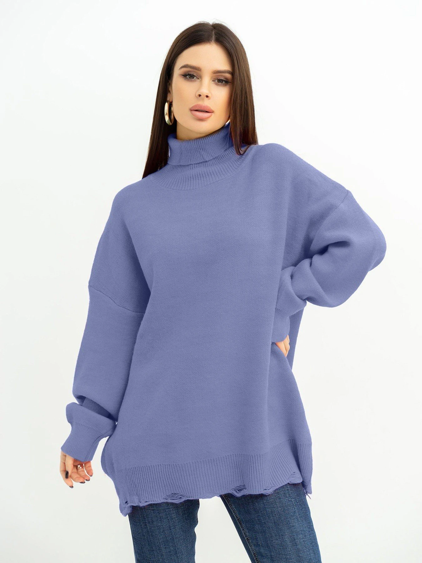 Светри та кардигани ISSA Plus модель WN20-394_lilac Светри та кардигани ISSA Plus модель WN20-394_lilac Фото