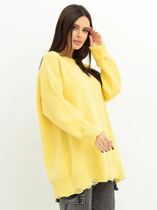 Свитры и кардиганы ISSA Plus модель WN20-395_yellow Фото