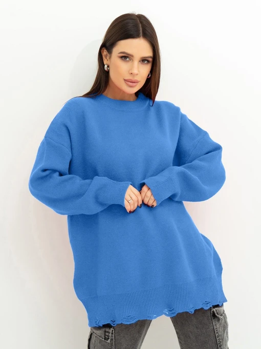 Свитры и кардиганы ISSA Plus модель WN20-395_blue Фото