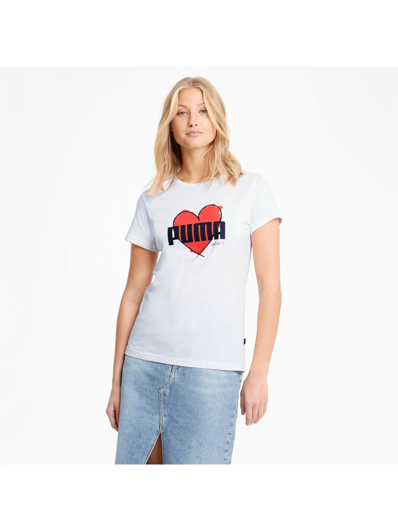 Футболки і поло PUMA Heart Tee модель 587897 Фото