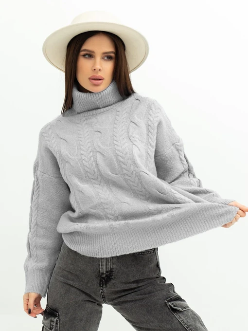 Свитры и кардиганы ISSA Plus модель WN20-379_grey Фото