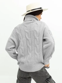 Свитры и кардиганы ISSA Plus модель WN20-379_grey Фото