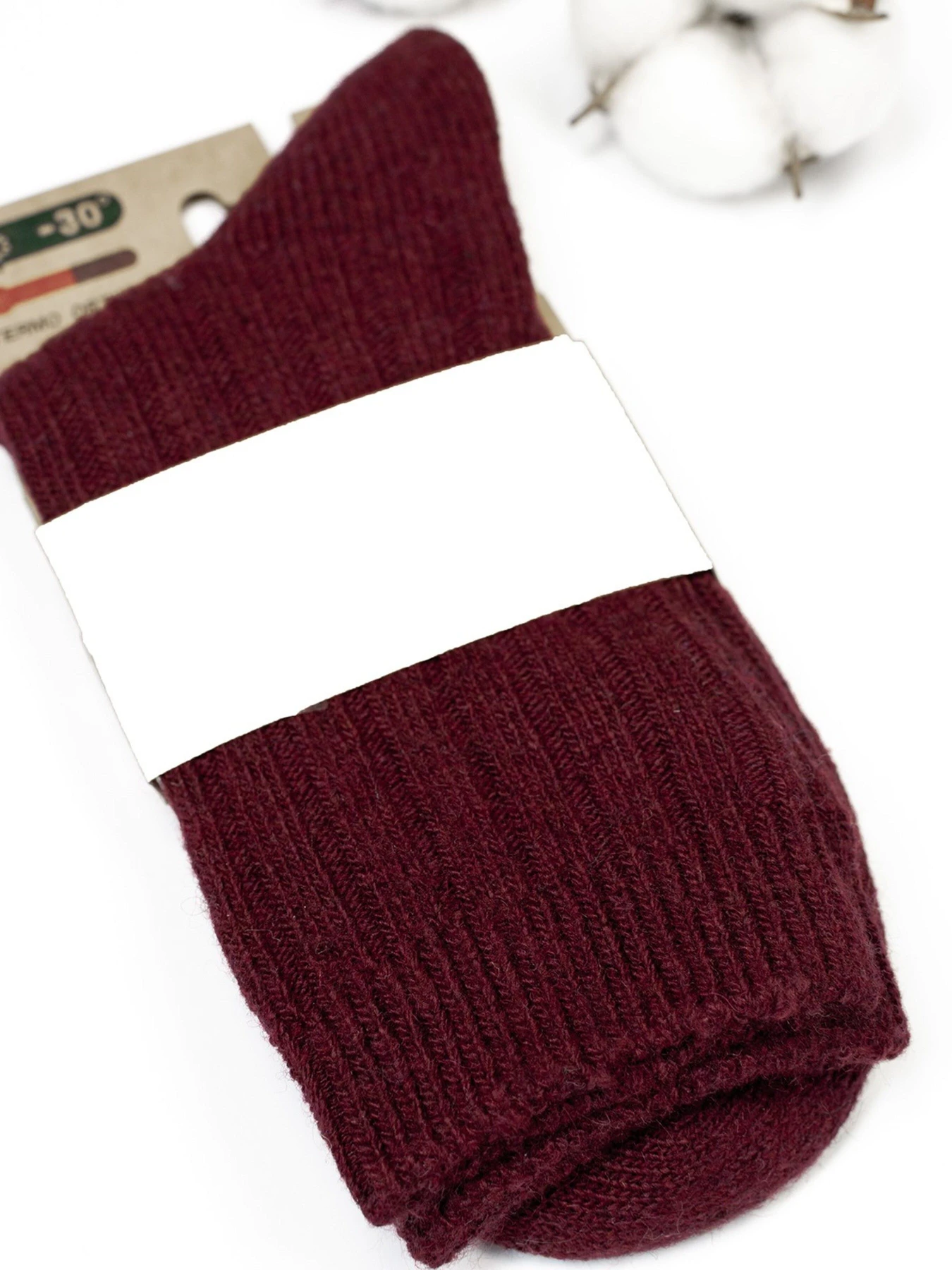 Носки и гольфы ISSA Plus модель NS-159_burgundy Фото