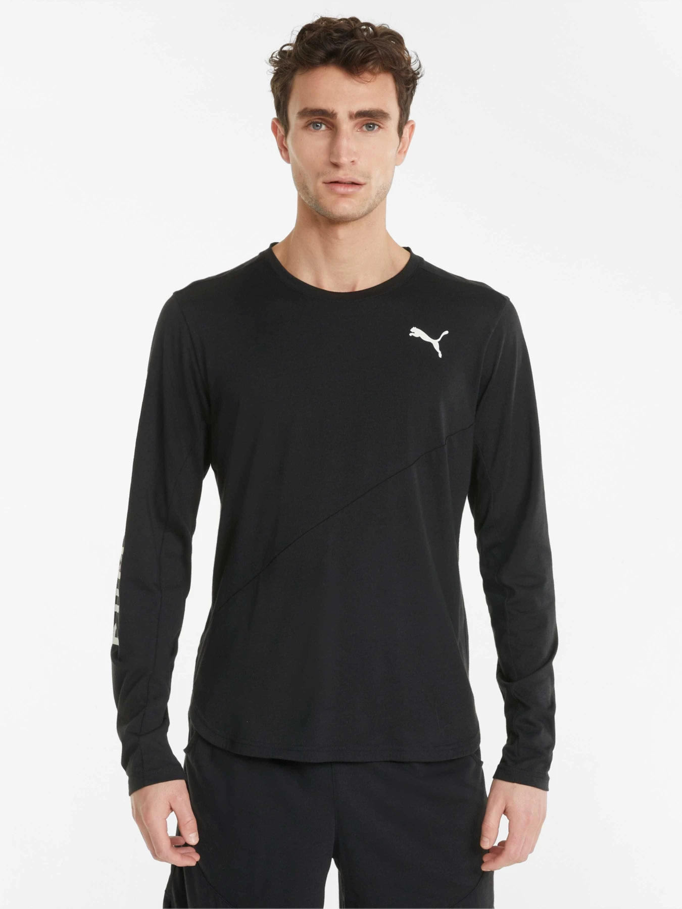 Футболки и поло PUMA Train Logo Ls Tee модель 521538 Футболки и поло PUMA Train Logo Ls Tee модель 521538 Фото