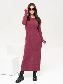 Платья ISSA Plus модель 13505_burgundy Фото