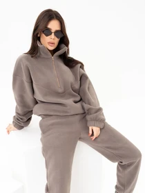 Костюми ISSA Plus модель 13637_коричневый Фото