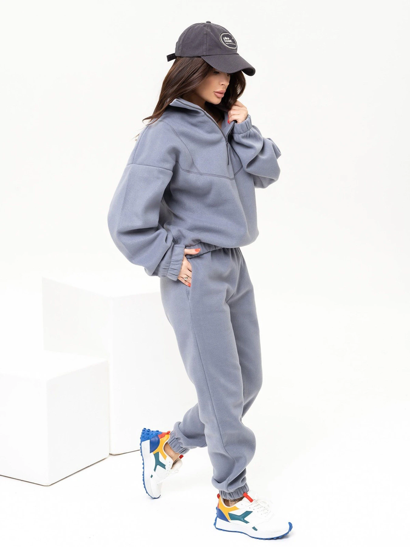 Костюмы ISSA Plus модель 13637_grey Фото