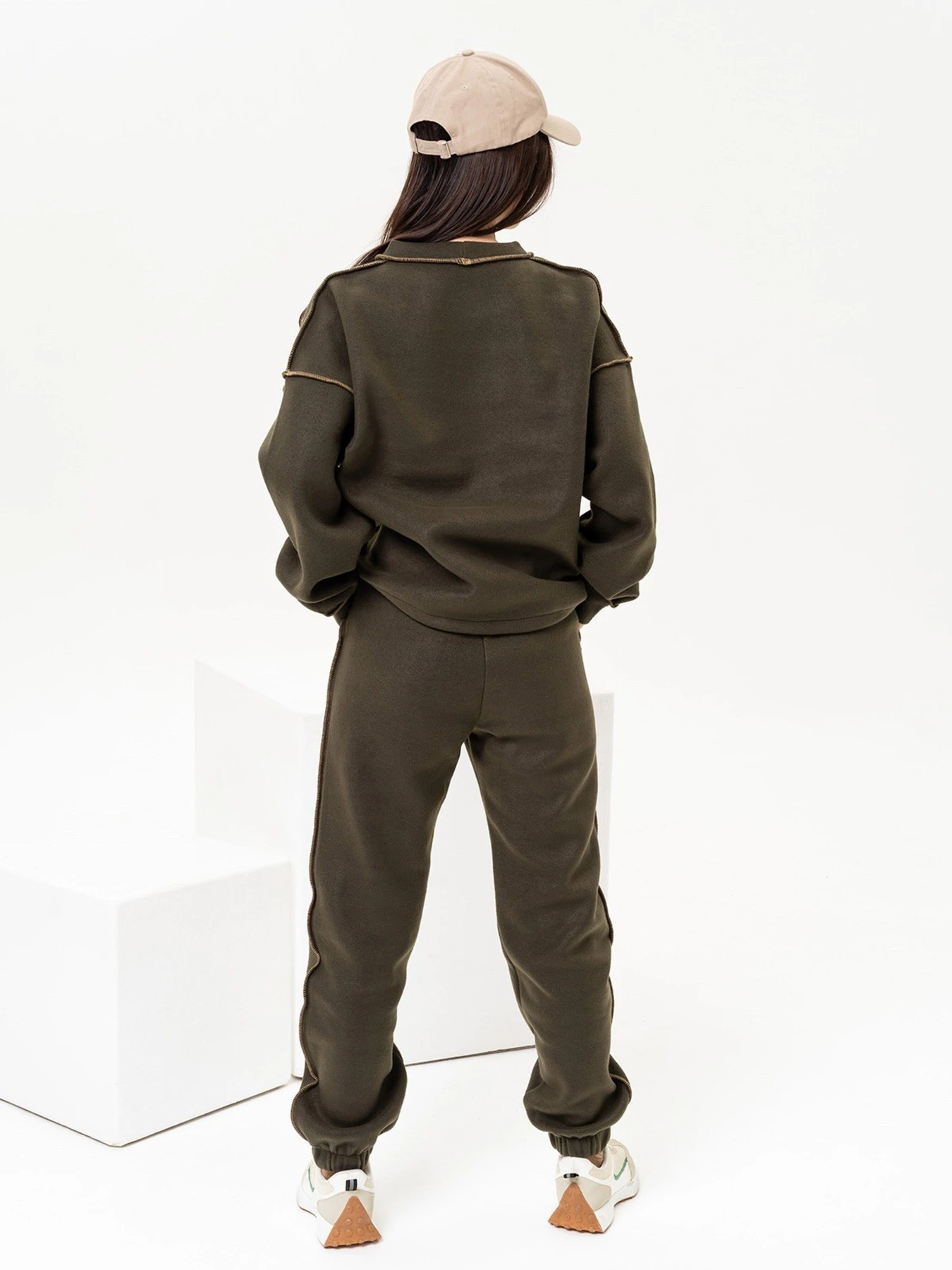 Костюмы ISSA Plus модель 13638_khaki Фото