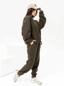 Костюмы ISSA Plus модель 13638_khaki Фото