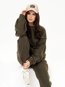 Костюмы ISSA Plus модель 13638_khaki Фото
