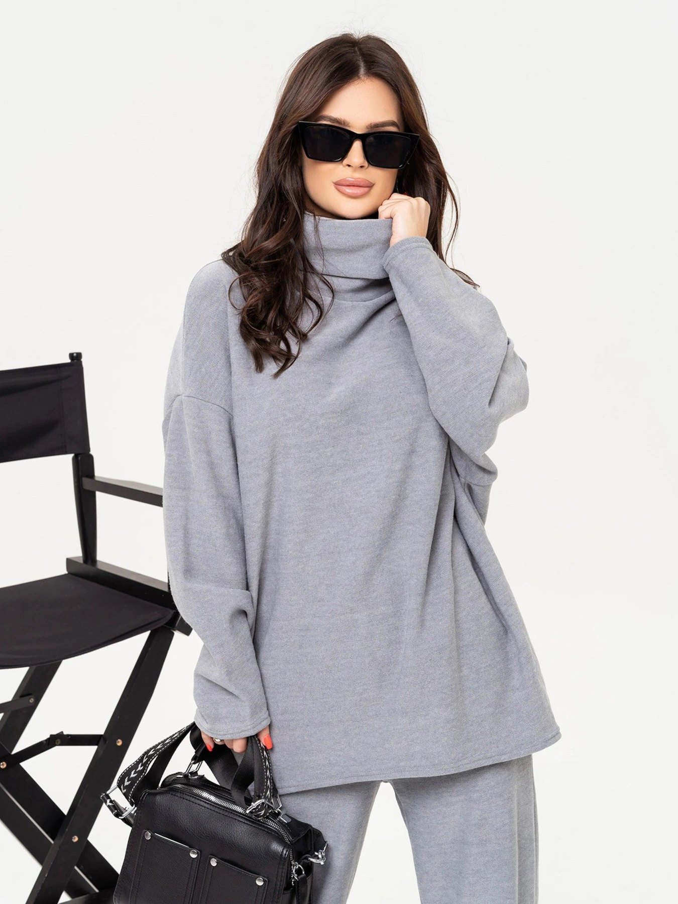 Костюмы ISSA Plus модель 13645_grey Костюмы ISSA Plus модель 13645_grey Фото