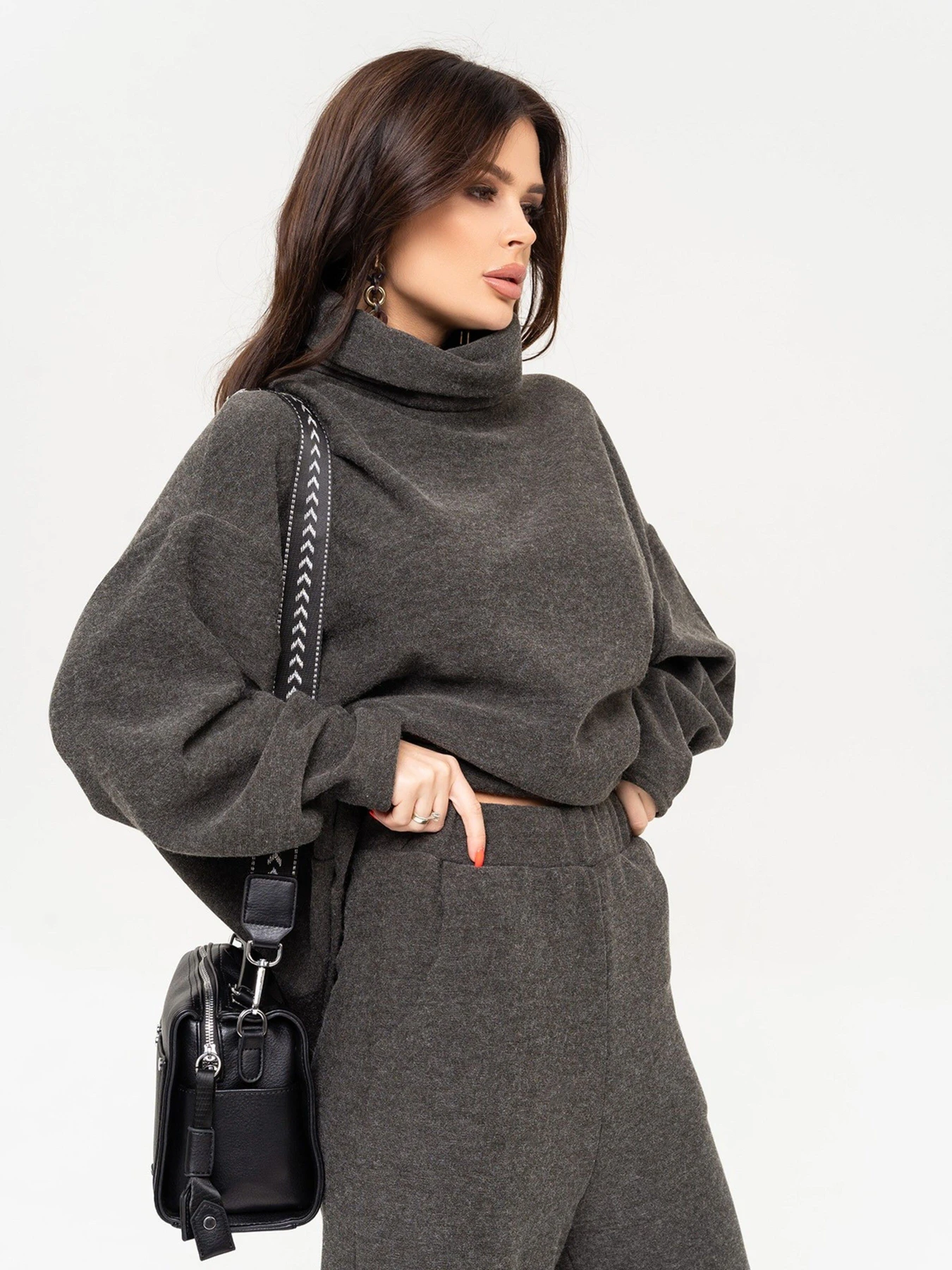 Костюми ISSA Plus модель 13645_darkgray Фото