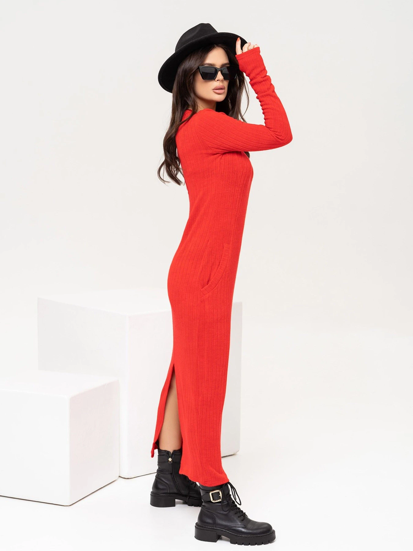 Платья ISSA Plus модель 13646_red Платья ISSA Plus модель 13646_red Фото