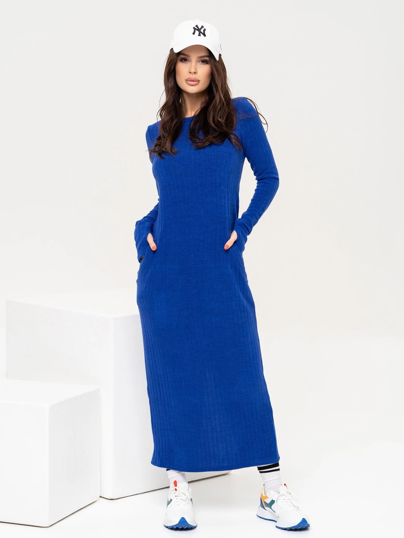 Сукні ISSA Plus модель 13646_blue Фото