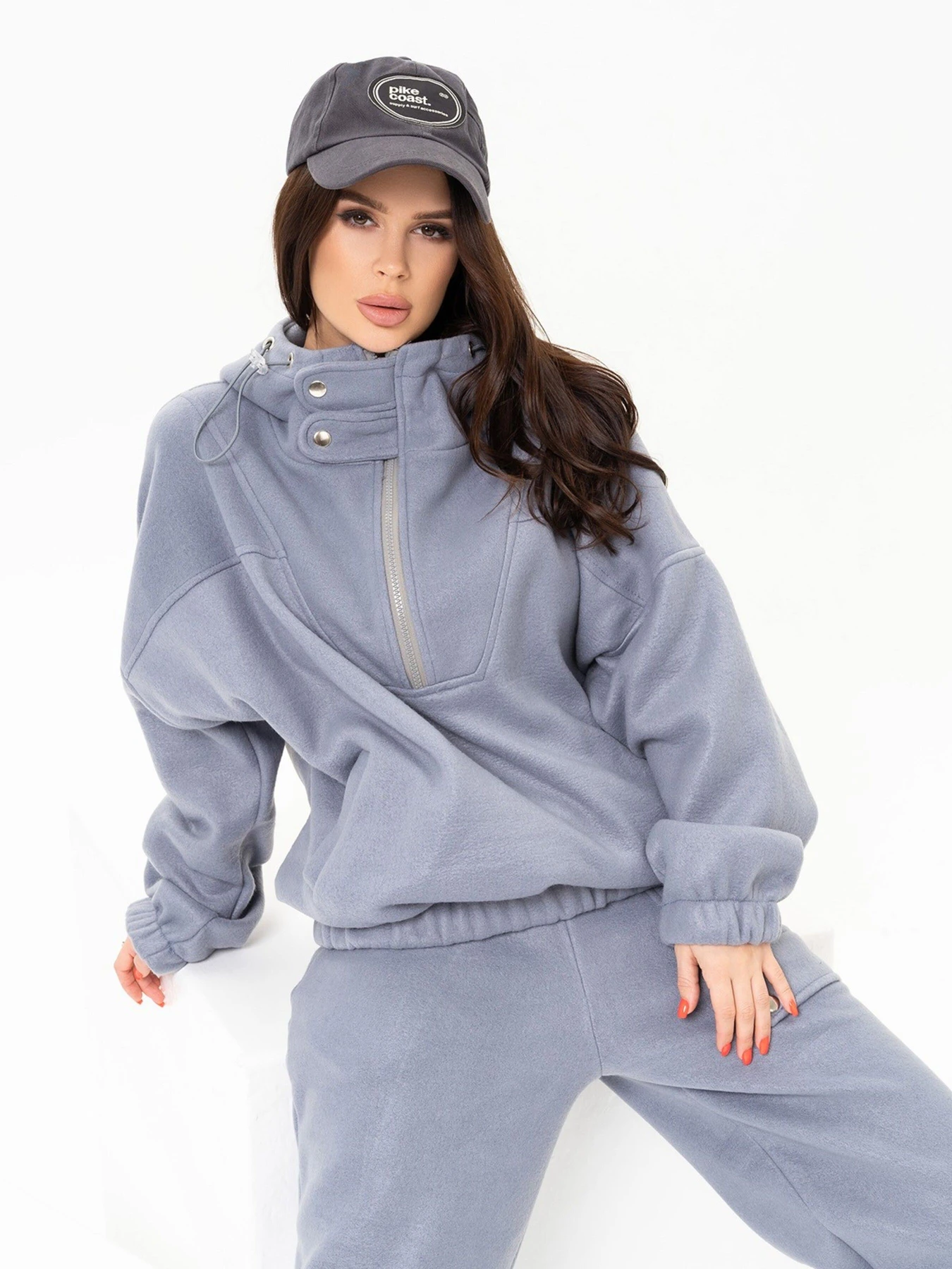 Костюми ISSA Plus модель 13648_grey Фото