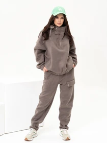 Костюмы ISSA Plus модель 13648_khaki Фото