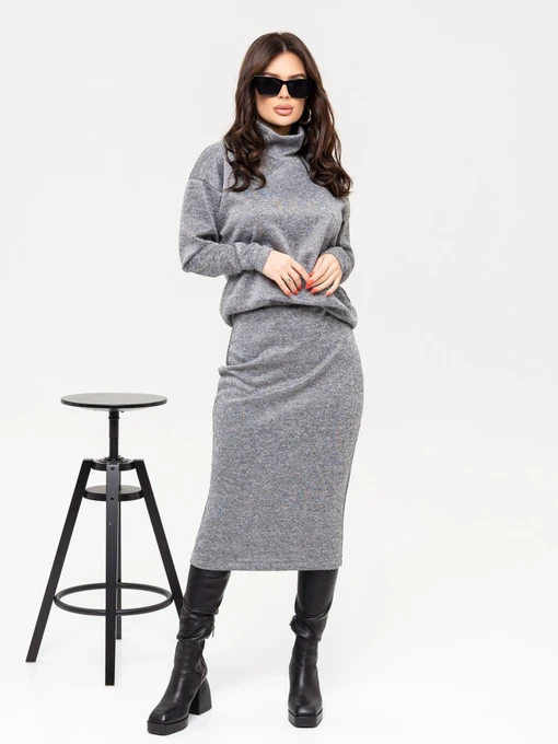 Костюми ISSA Plus модель 13652_grey Фото