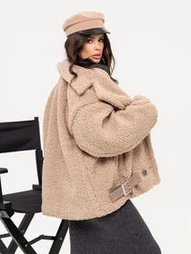 Куртки и дубленки ISSA Plus модель 13655_beige Фото