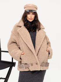 Куртки и дубленки ISSA Plus модель 13655_beige Фото