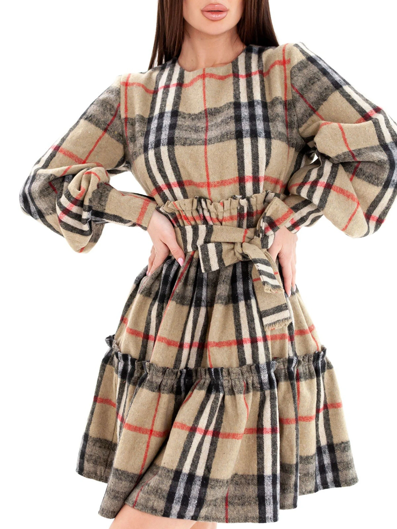 Платья ISSA Plus модель 13658_beige Платья ISSA Plus модель 13658_beige Фото